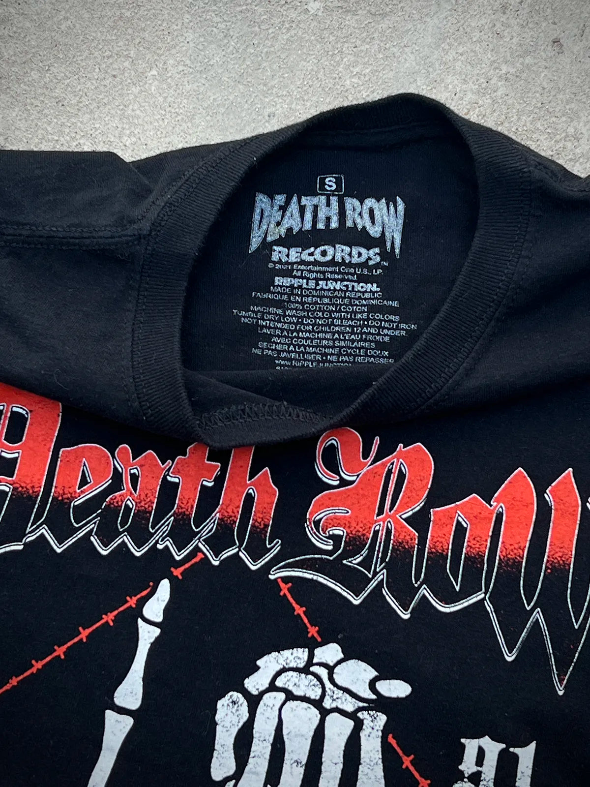 Death Row Records tee talla S