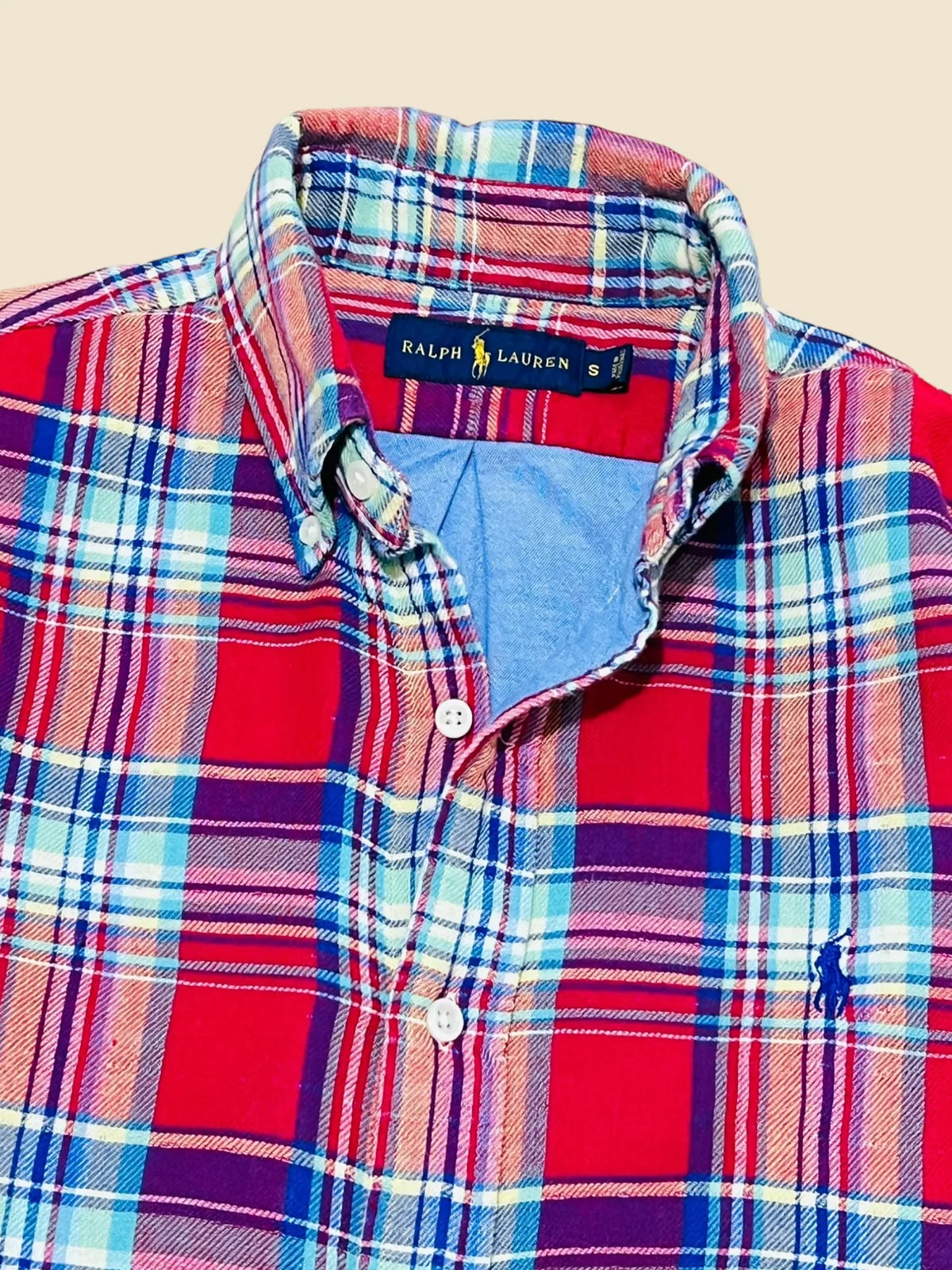 Ralph Lauren - Camisa de flannel talla S