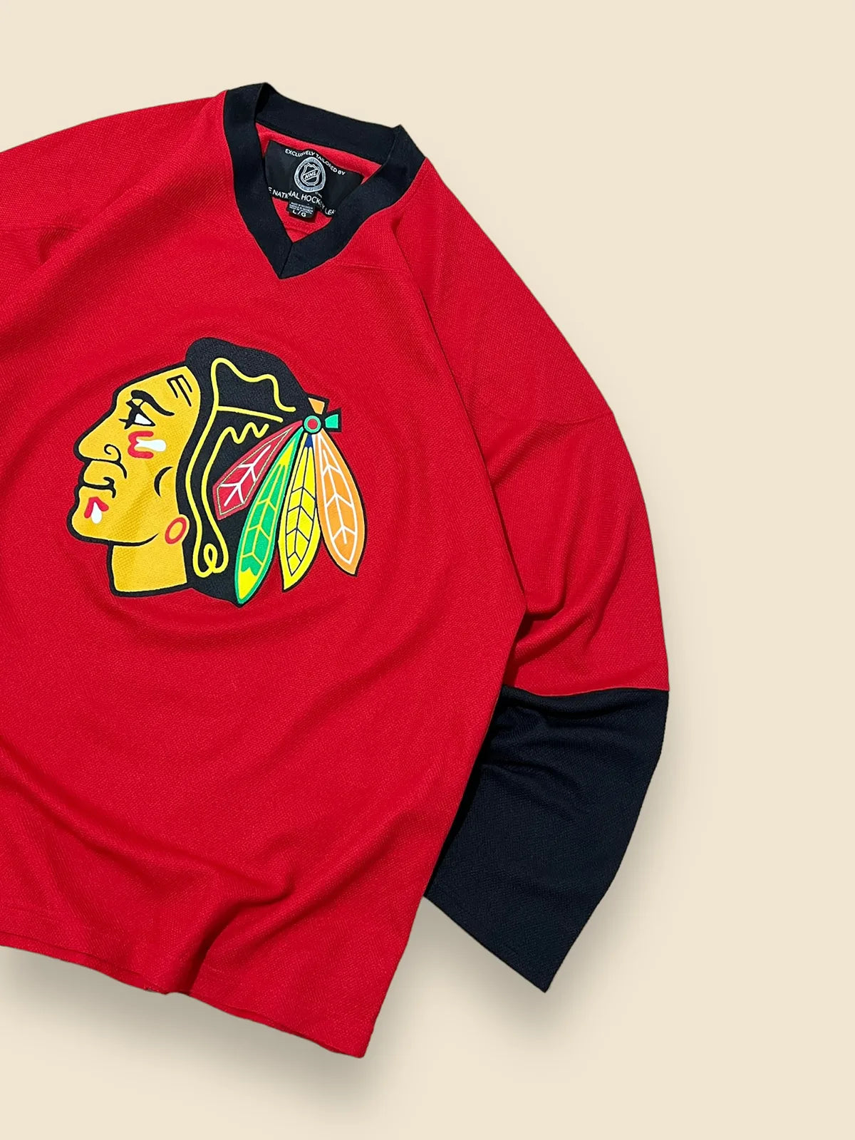 Jersey Chicago Blackhawks NHL long sleeve talla L