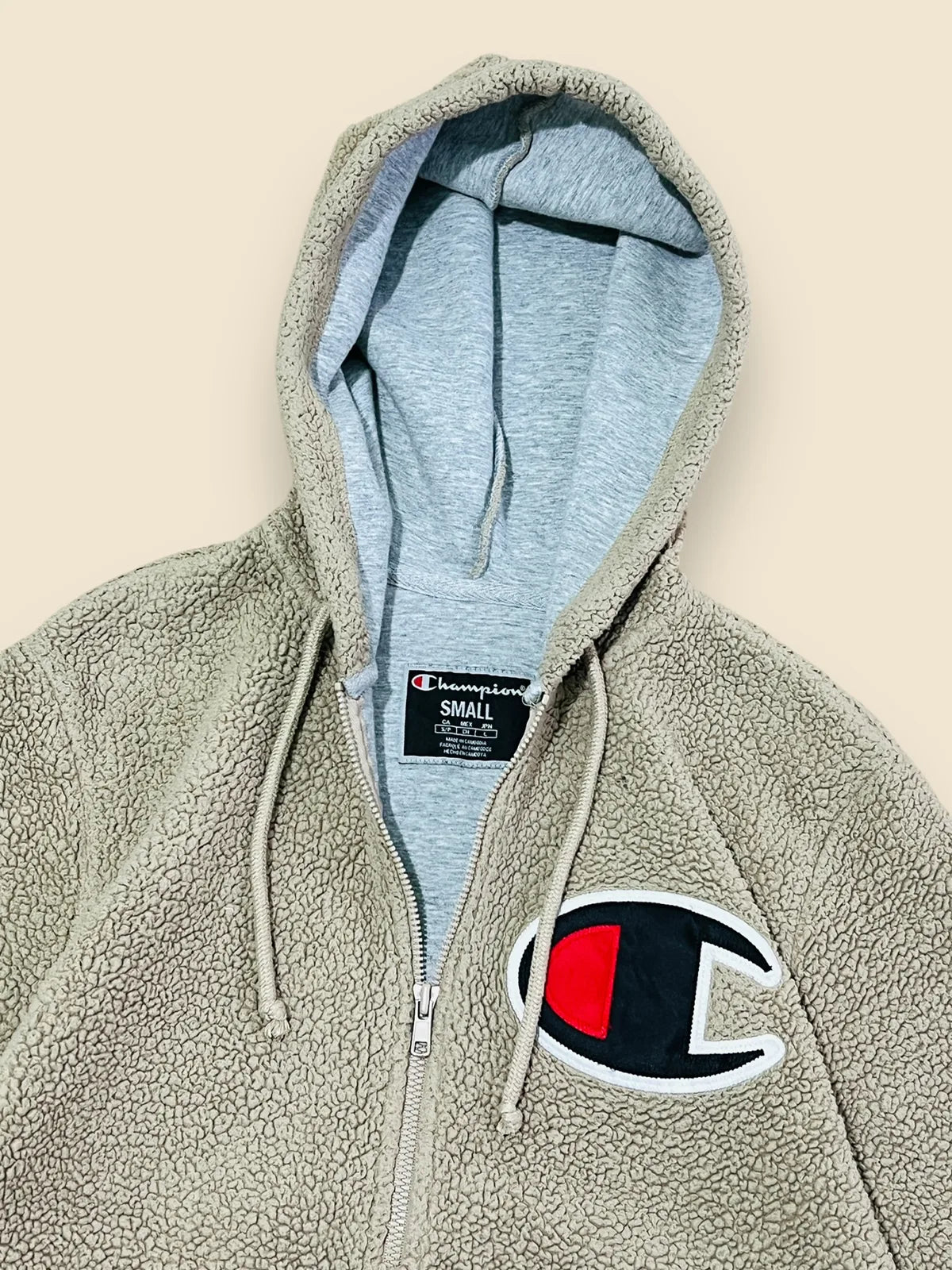 Hoodie Champion Aborregada talla S