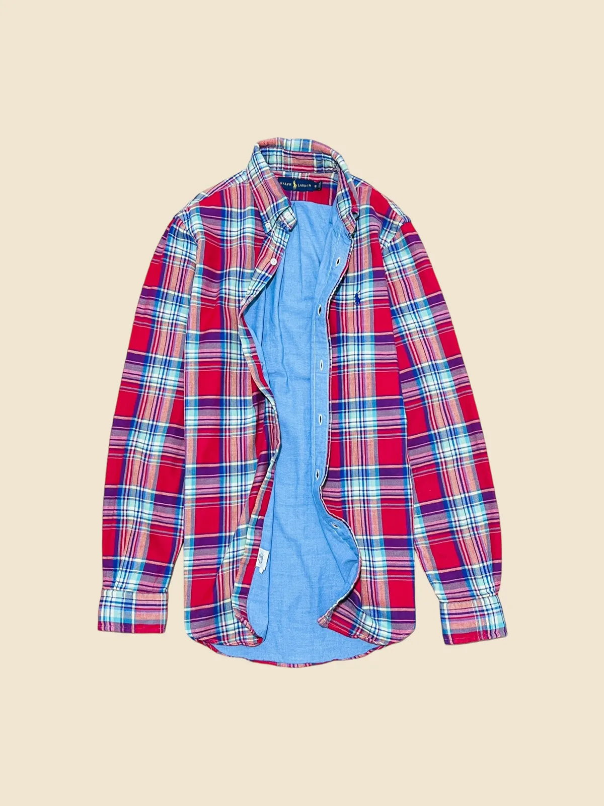 Ralph Lauren - Camisa de flannel talla S