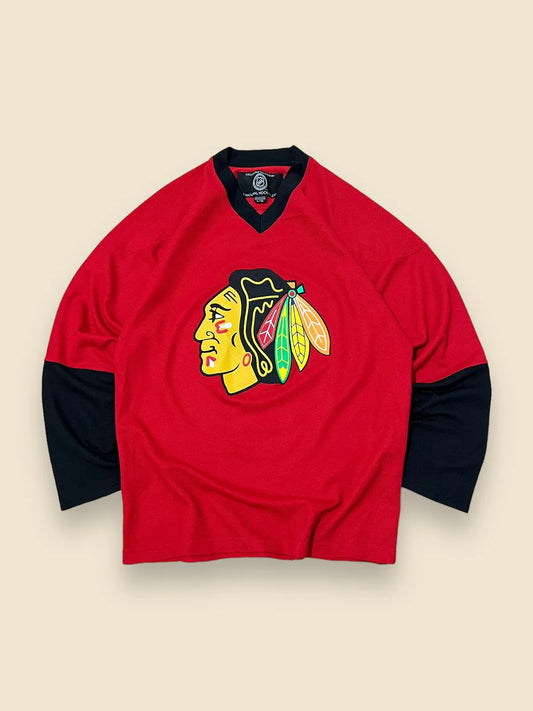 Jersey Chicago Blackhawks NHL long sleeve talla L